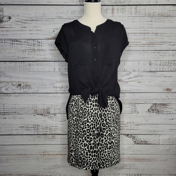 Michael Kors Dresses & Skirts - Michael Kors Pencil Mini Skirt in Leopard Print | Small